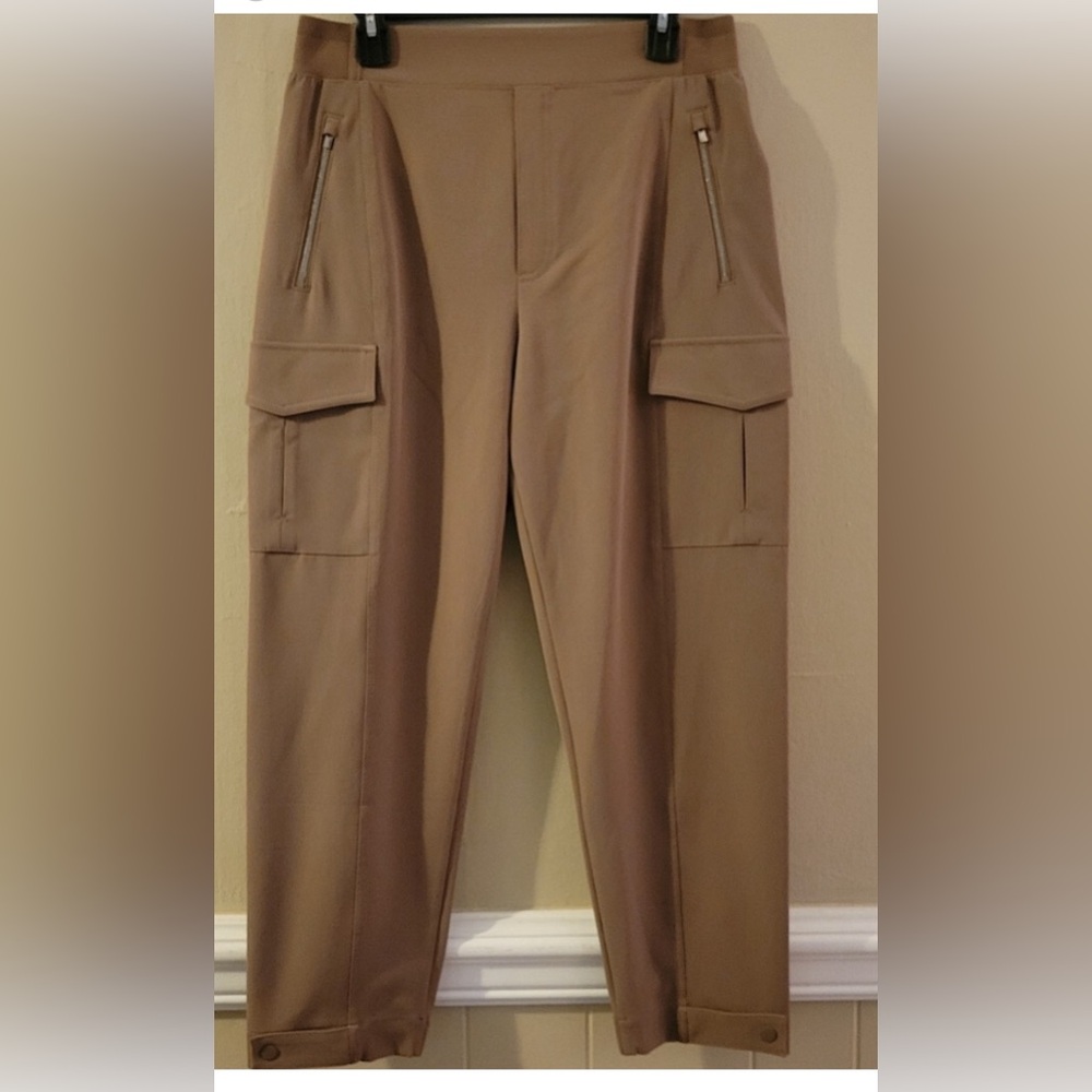 Athleta Cargo Pants - 12P light cocoa/tan color. Inseam is 27, rise is 12”